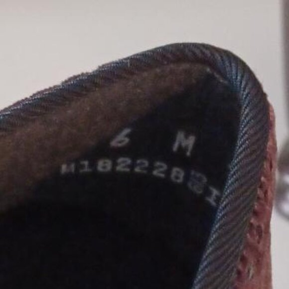 NWOT Munro American Walking Wedge Velvet Brown/Wine Color Ballet Flats Size 6 - Picture 6 of 7